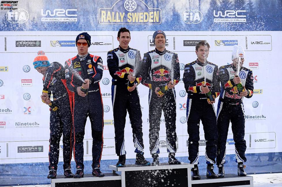 Die Top 3 der Rallye Schweden