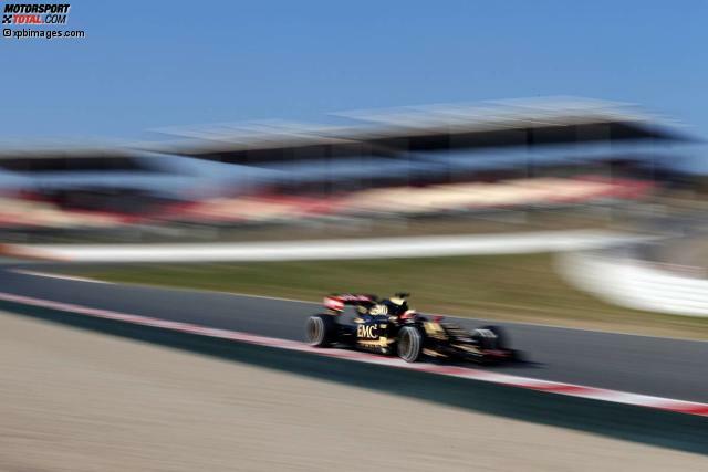 Überraschung am ersten Testtag in Barcelona: Pastor Maldonado fährt für Lotus zur Bestzeit. Überraschung am ersten Testtag in Barcelona: Pastor Maldonado fährt für Lotus zur Bestzeit.
