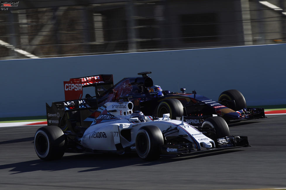Valtteri Bottas (Williams) und Carlos Sainz jun. (Toro Rosso) 