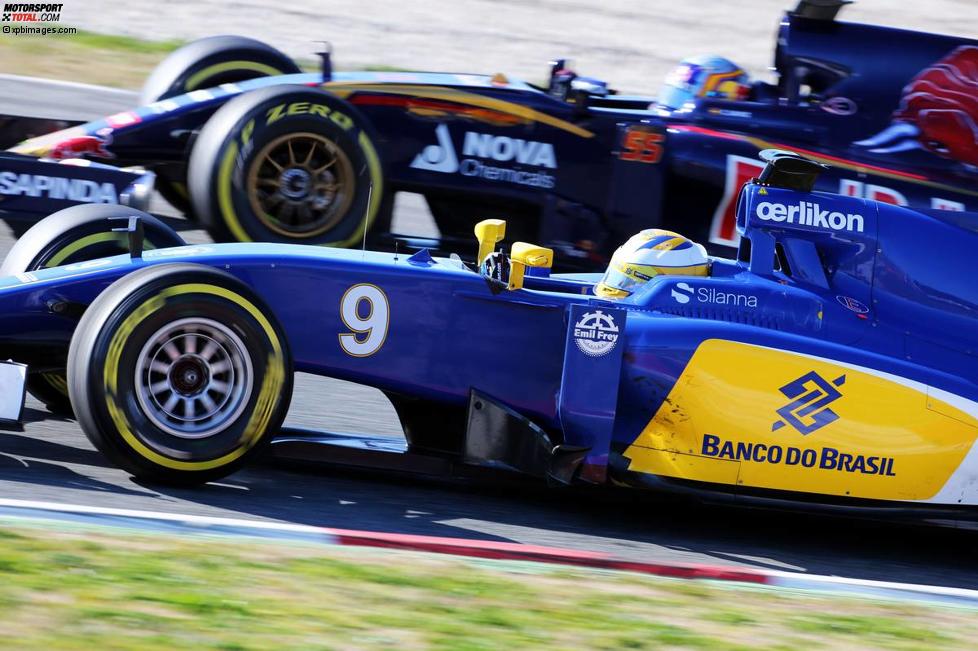 Marcus Ericsson (Sauber) und Carlos Sainz jun. (Toro Rosso) 