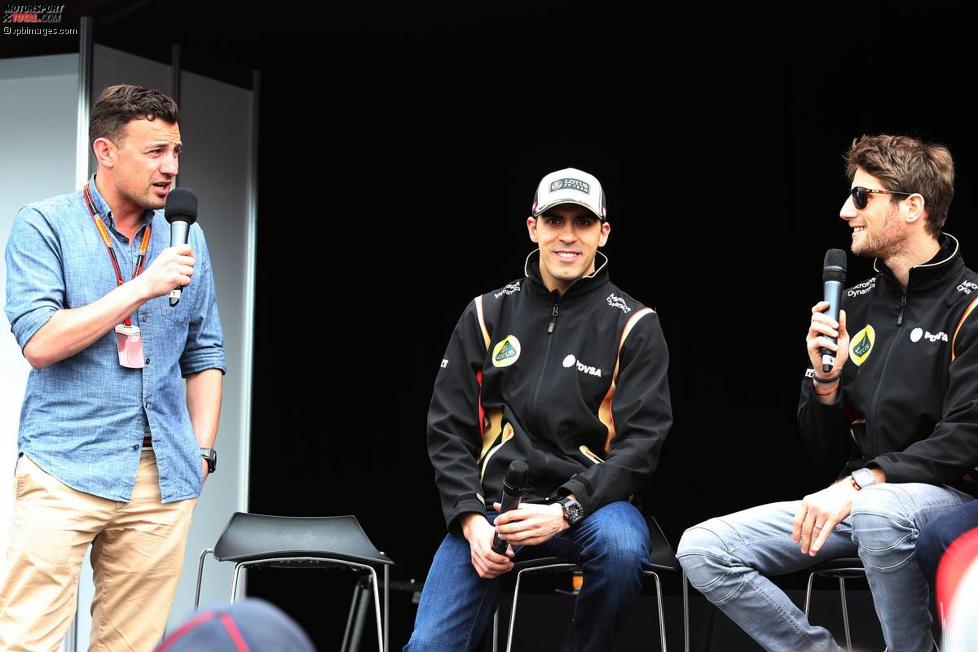 Pastor Maldonado (Lotus) und Romain Grosjean (Lotus) 