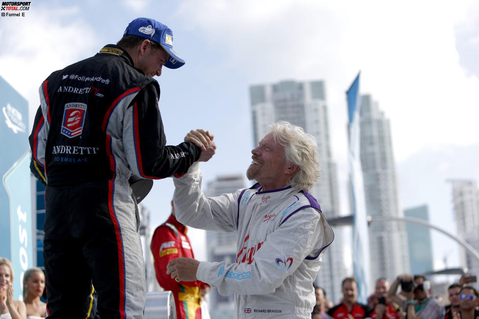 Scott Speed (Andretti) und Richard Branson