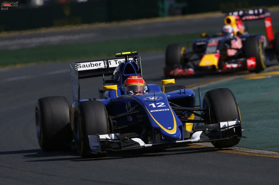 Felipe Nasr (Sauber) und Daniel Ricciardo (Red Bull) 