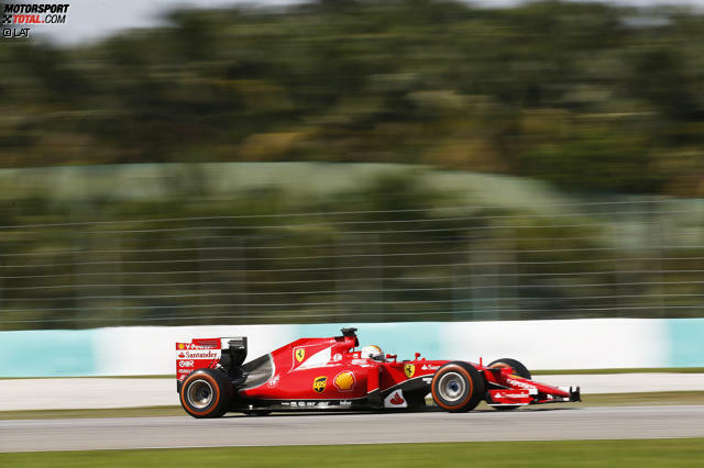Sebastian Vettel stellte seinen Ferrari in Schanghai auf Startplatz drei