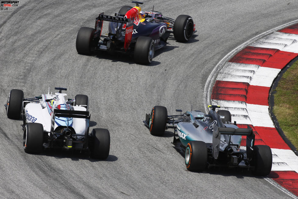 Felipe Massa (Williams) und Nico Rosberg (Mercedes) 