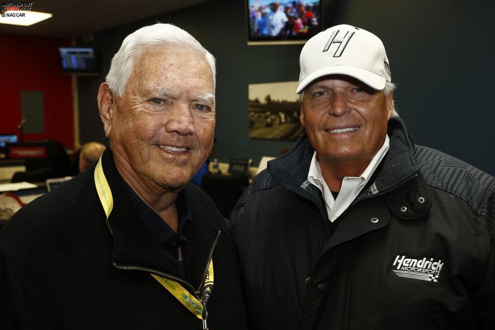 Zwei NASCAR-Größen: Junior Johnson und Rick Hendrick