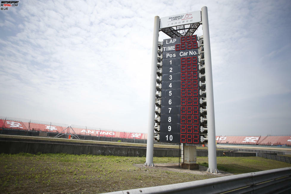 Positionsanzeige auf dem Shanghai International Circuit