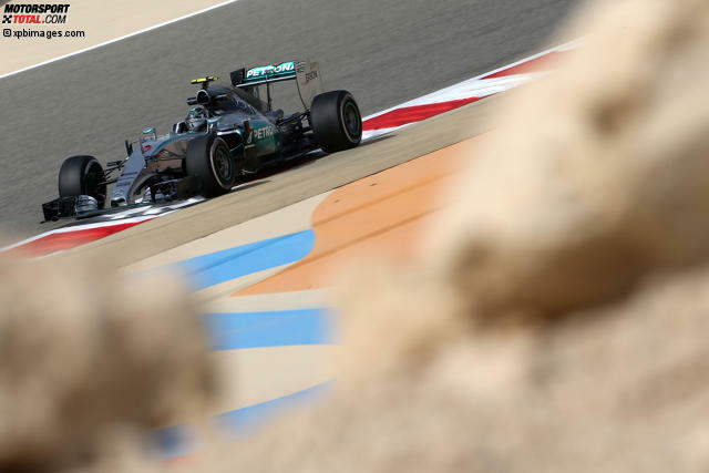 Nico Rosberg war am Freitag immerhin etwas schneller als Lewis Hamilton