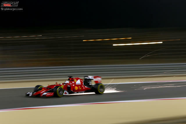 Ließ es im Qualifying in Manana richtig krachen: Sebastian Vettel im Ferrari