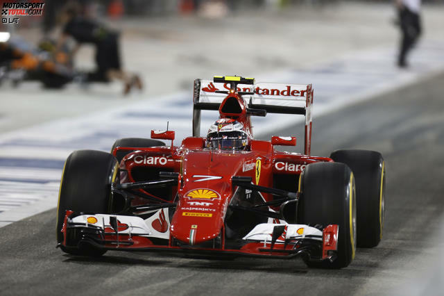 Kimi Räikkönen hat in seinem Ferrari ein frisches Aggregat verbaut
