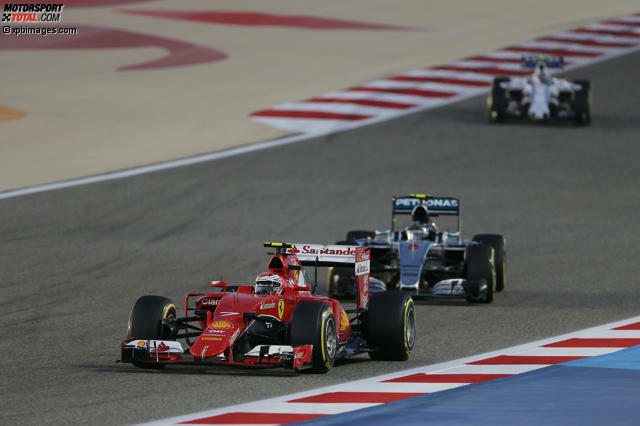 Kimi Räikkönen überholte Nico Rosberg in der vorletzten Runde