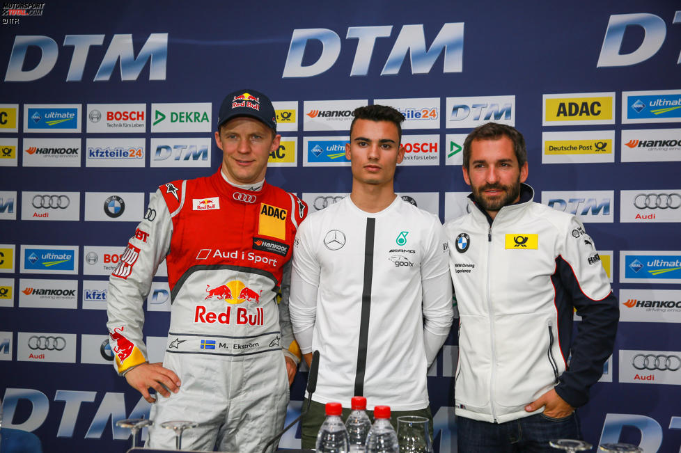 Pascal Wehrlein (HWA-Mercedes 2) und Timo Glock (MTEK-BMW) 
