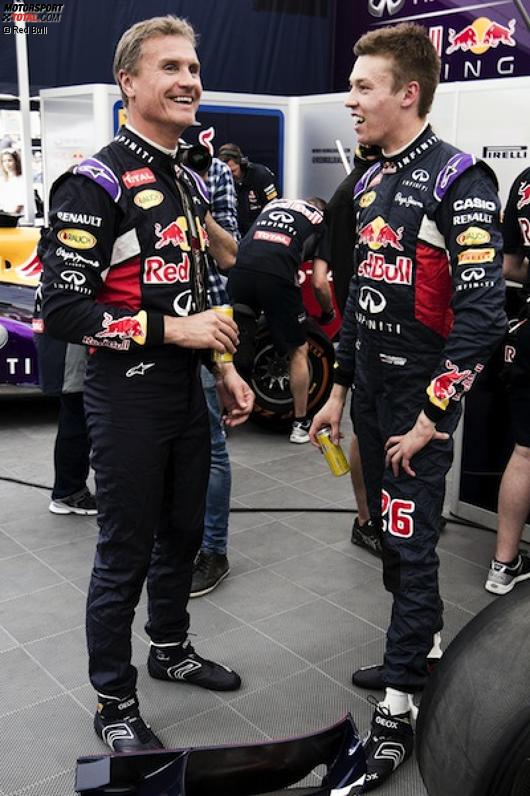 David Coulthard und Daniil Kwjat (Red Bull) 