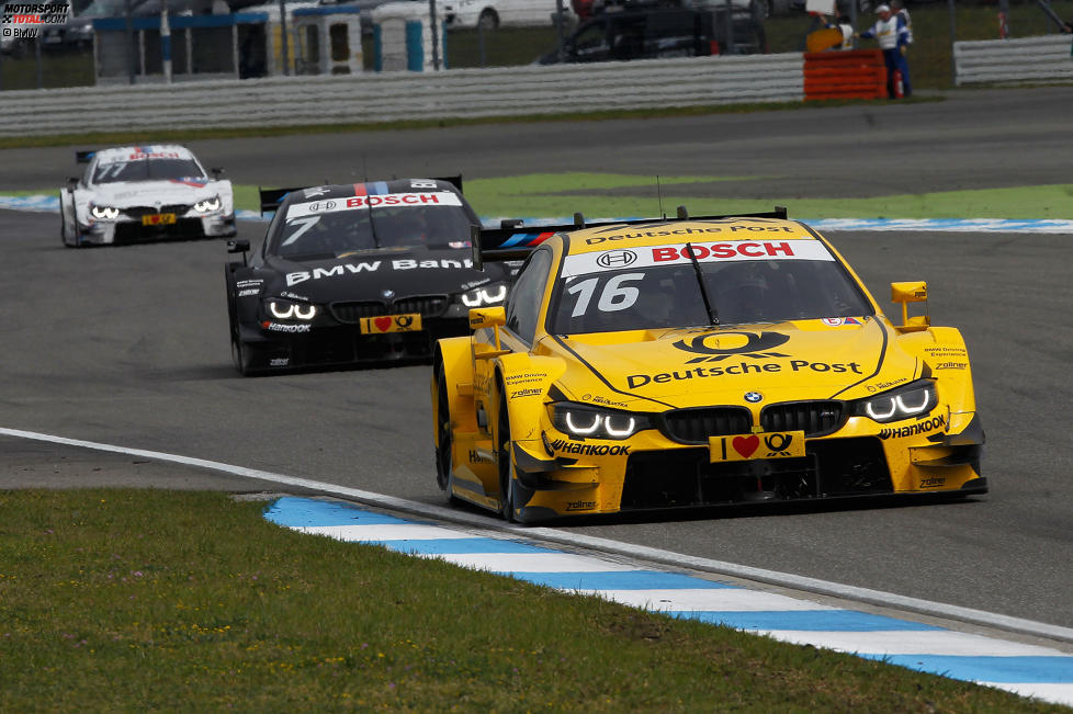 Timo Glock (MTEK-BMW), Bruno Spengler (MTEK-BMW) und Martin Tomczyk (Schnitzer-BMW) 
