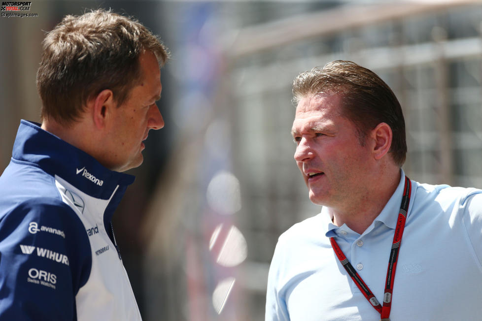 Williams-Sportchef Steve Nielsen und Jos Verstappen 