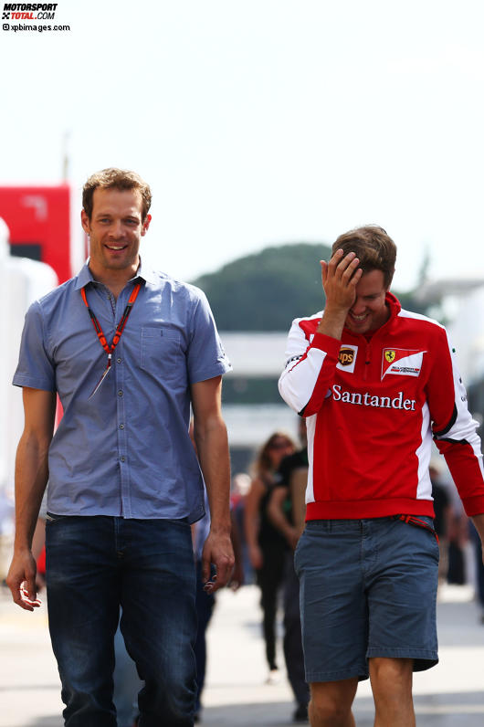 Alexander Wurz (Toyota) und Sebastian Vettel (Ferrari) 