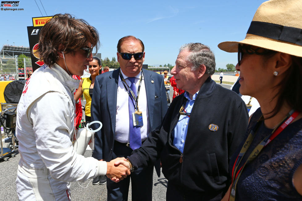 Roberto Merhi (Manor-Marussia) und Jean Todt 
