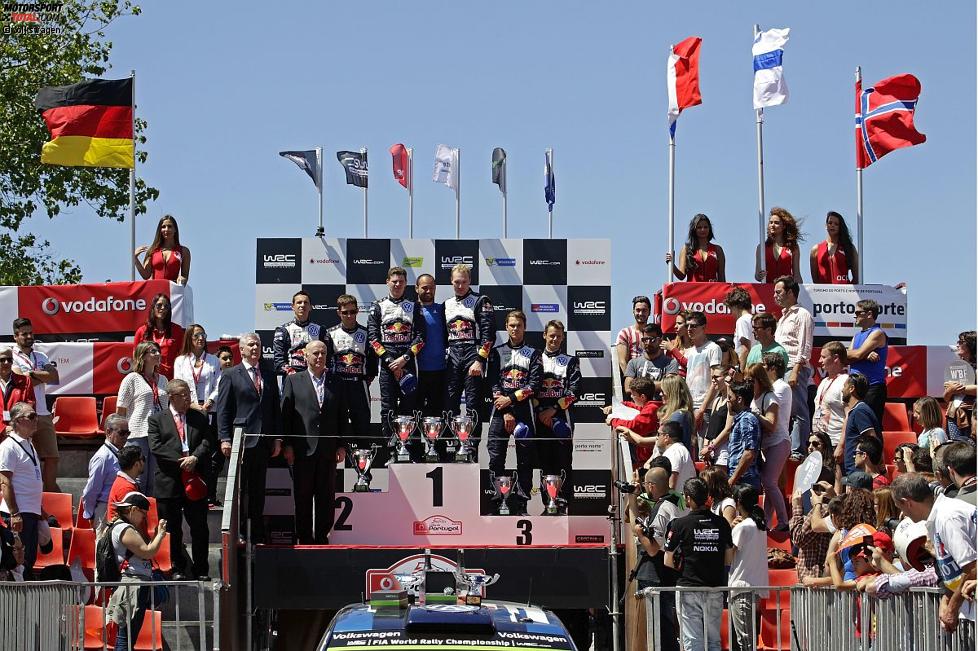 Das Podium in Portugal