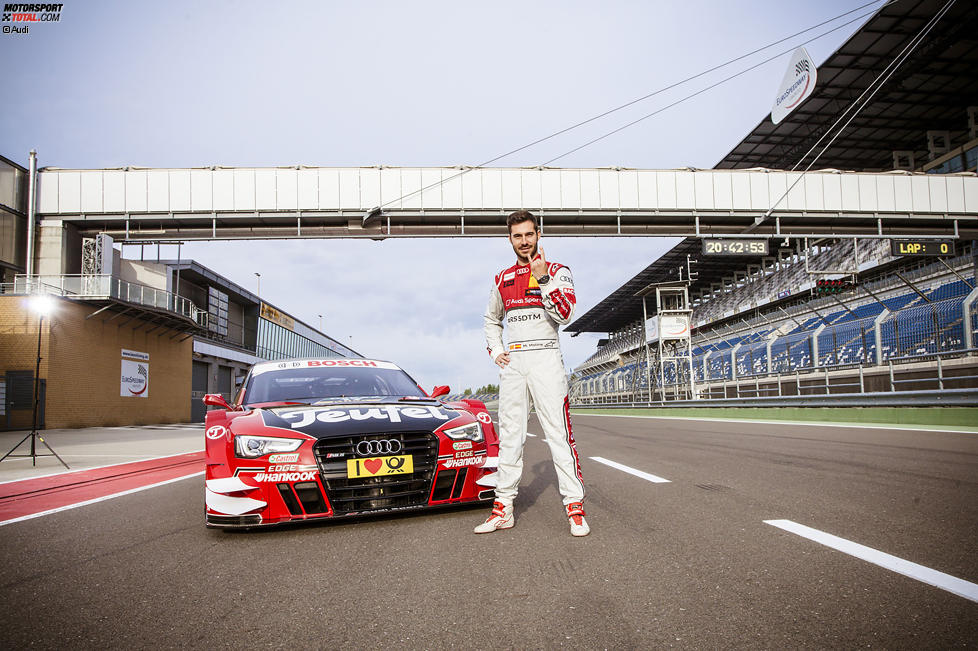 Miguel Molina (Abt-Audi-Sportsline) beim Werbespot-Dreh