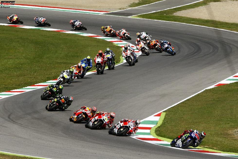 Start des MotoGP Rennens in Mugello