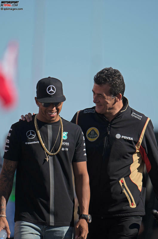Lewis Hamilton (Mercedes) und Federico Gastaldi 