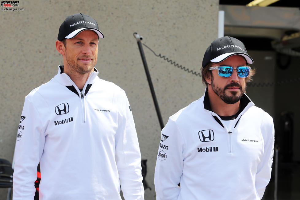 Jenson Button (McLaren) und Fernando Alonso (McLaren) 