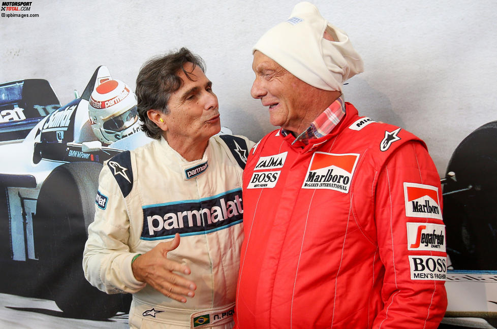 Nelson Piquet und Niki Lauda 