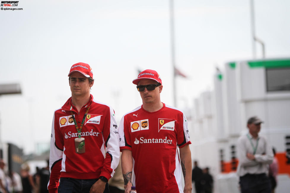Esteban Gutierrez und Kimi Räikkönen (Ferrari) 
