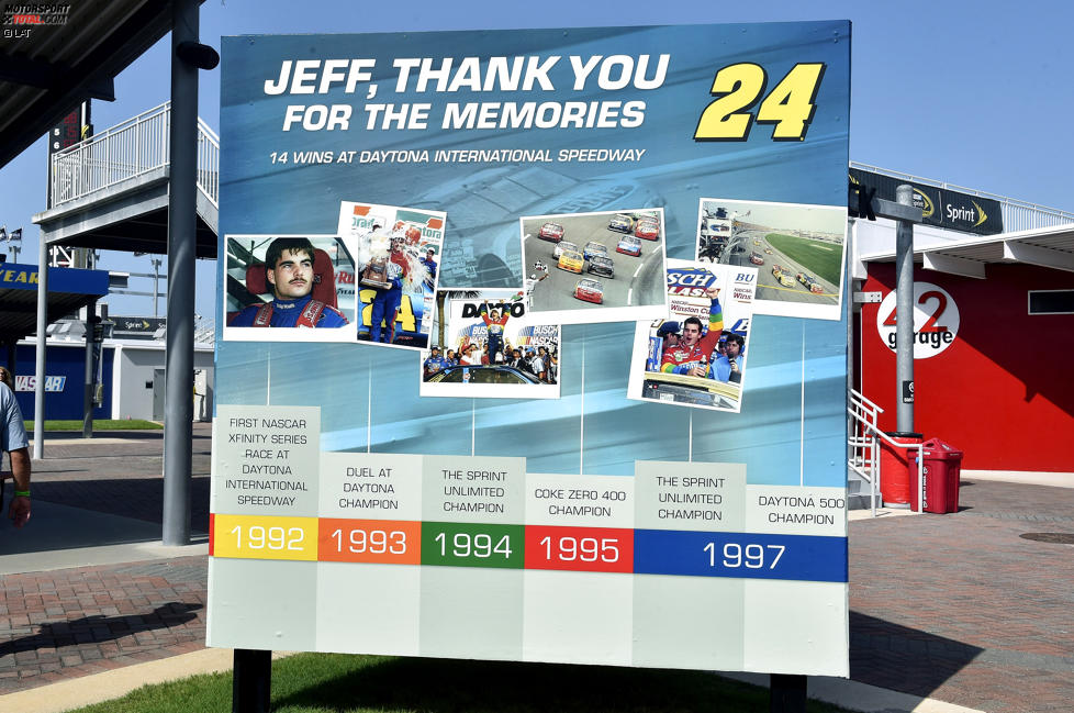 Jeff Gordons Erfolgsbilanz in Daytona