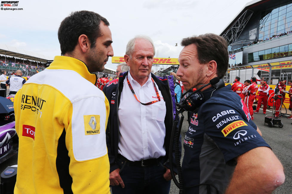 Cyril Abiteboul, Helmut Marko und Christian Horner 