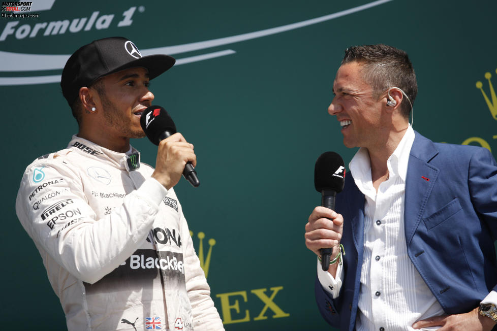 Lewis Hamilton (Mercedes) und Frank Dernie 