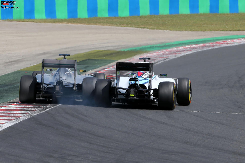 Lewis Hamilton (Mercedes) und Felipe Massa (Williams) 