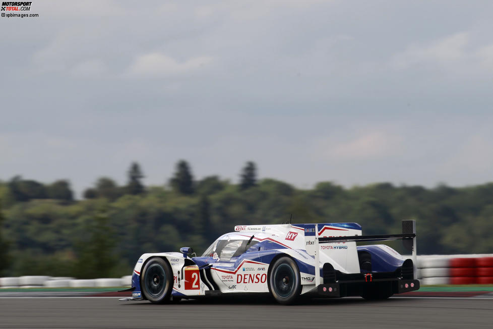 Alexander Wurz, Stephane Sarrazin  und Mike Conway (Toyota) 