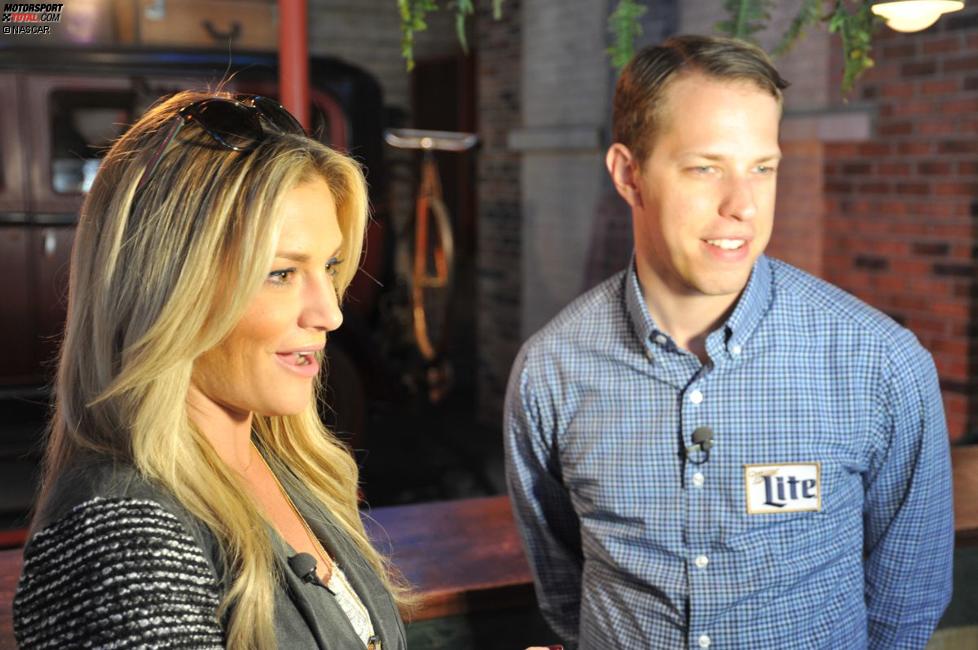 Chase-Media-Day: Brad Keselowski und Nicole Briscoe von ESPN