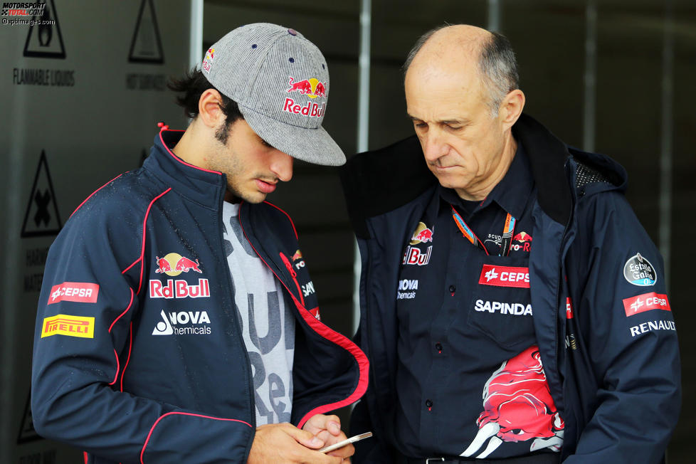 Carlos Sainz und Franz Tost (Toro Rosso) 