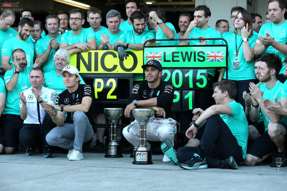 Nico Rosberg (Mercedes) und Lewis Hamilton (Mercedes) 