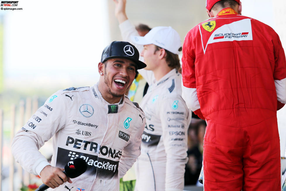 Lewis Hamilton (Mercedes) und Sebastian Vettel (Ferrari) 