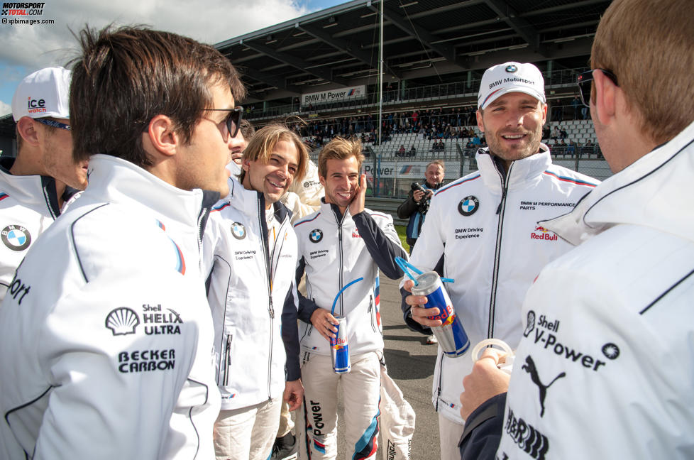 Maxime Martin (RMG-BMW), Martin Tomczyk (Schnitzer-BMW), Augusto Farfus (RBM-BMW) und Bruno Spengler (MTEK-BMW) 