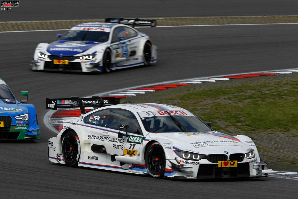 Martin Tomczyk (Schnitzer-BMW) und Maxime Martin (RMG-BMW) 