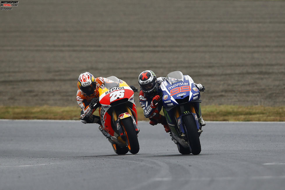 Daniel Pedrosa (Honda) und Jorge Lorenzo (Yamaha) 