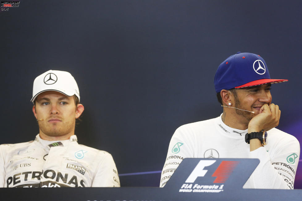 Nico Rosberg (Mercedes) und Lewis Hamilton (Mercedes) 