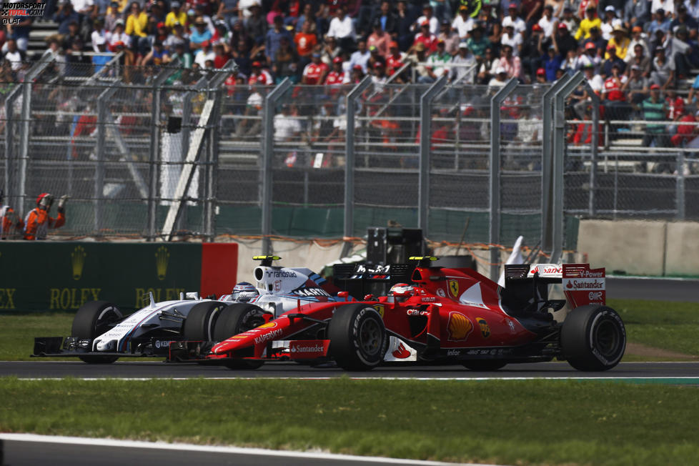 Valtteri Bottas (Williams) und Kimi Räikkönen (Ferrari) 