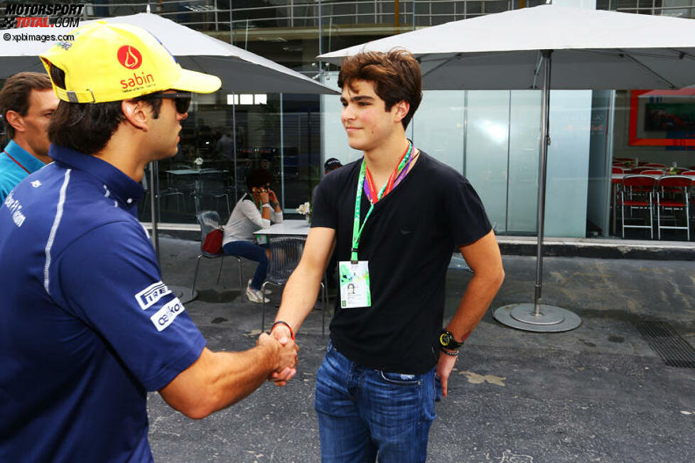 Felipe Nasr (Sauber) und Nelson Piquet Jun. 