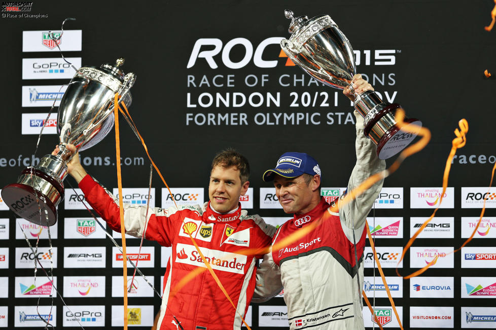 Sebastian Vettel und Tom Kristensen 
