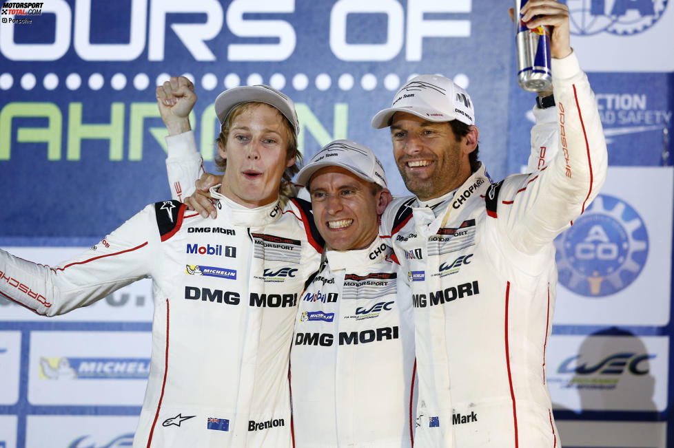 Brendon Hartley, Timo Bernhard und Mark Webber (Porsche) 