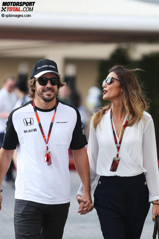 Fernando Alonso (McLaren) und Lara Alvarez