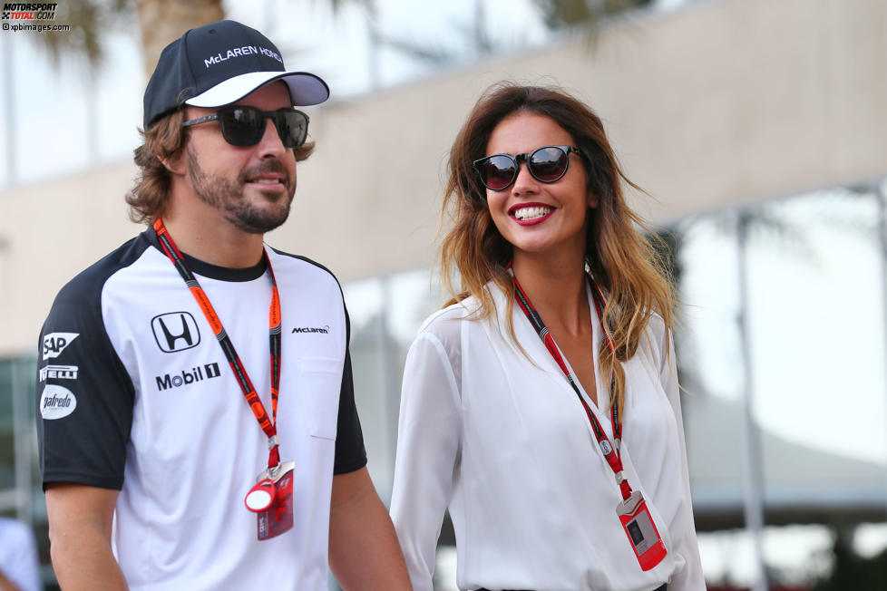 Fernando Alonso (McLaren) und Lara Alvarez