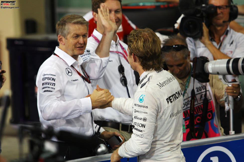 Nico Rosberg (Mercedes) mit Vorstand Thomas Weber