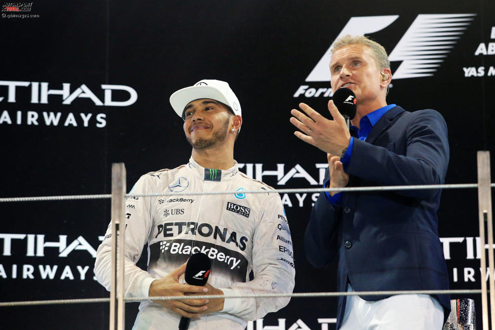 Lewis Hamilton (Mercedes) und David Coulthard 
