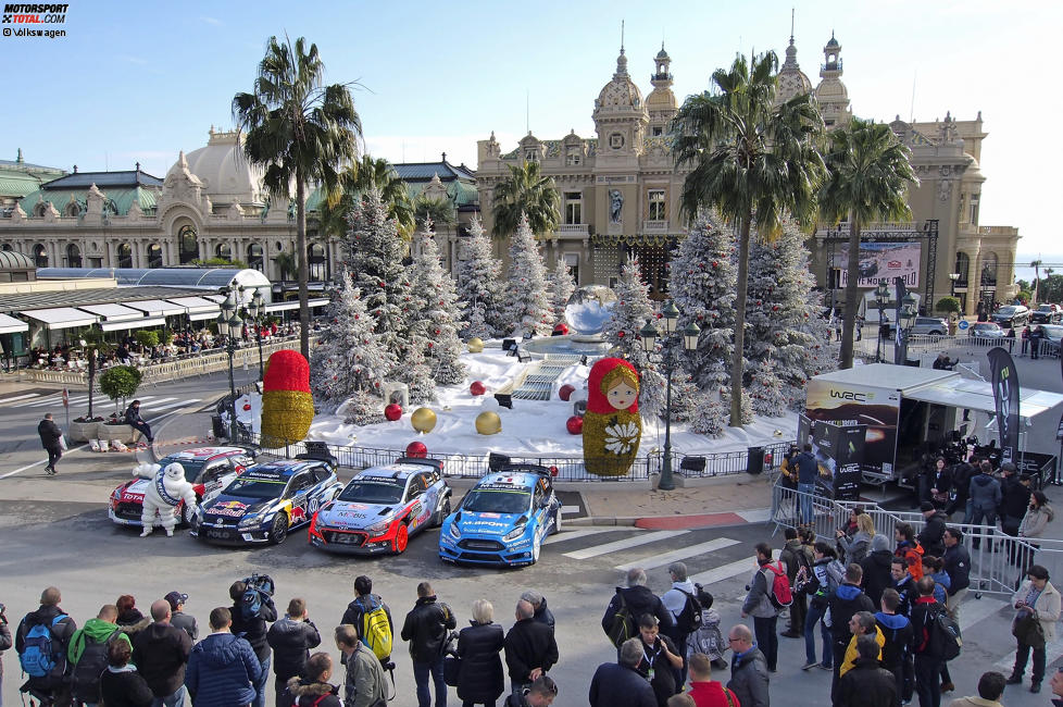 Präsentation der Autos in Monte Carlo